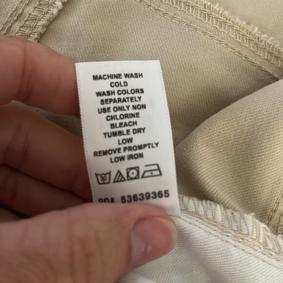 Woman Within Cropped Capri Denim Pant Off White Size 16 W - Picture 6 of 11